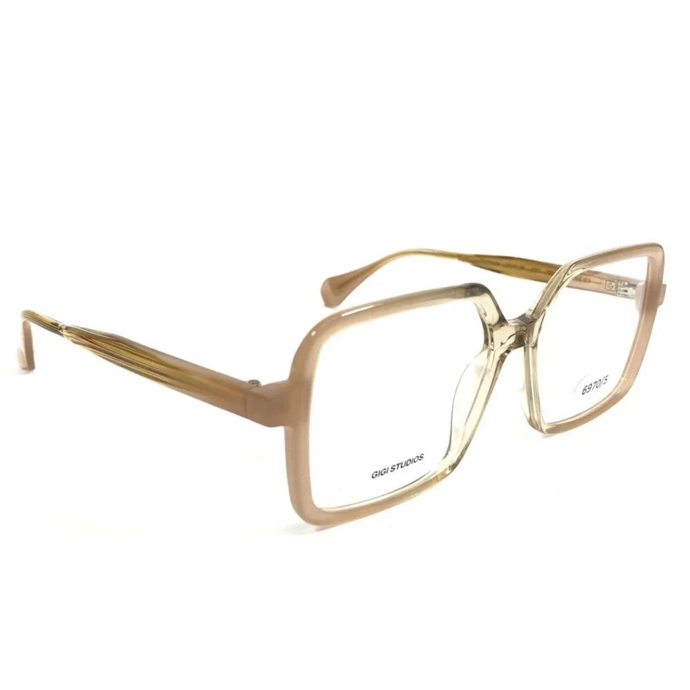 Gigi Studios Eyeglasses Frames ANGELICA 6970/S Nude Yellow Fade Square 52-15-140